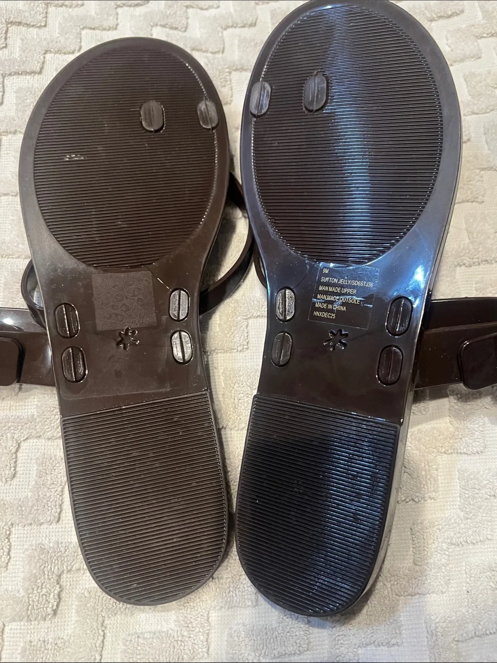 Splendid Sutton Jelly Slide Sandal in Spice Brown